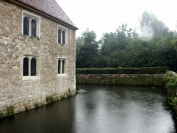 Raining in the Moat (and on the camera lens)